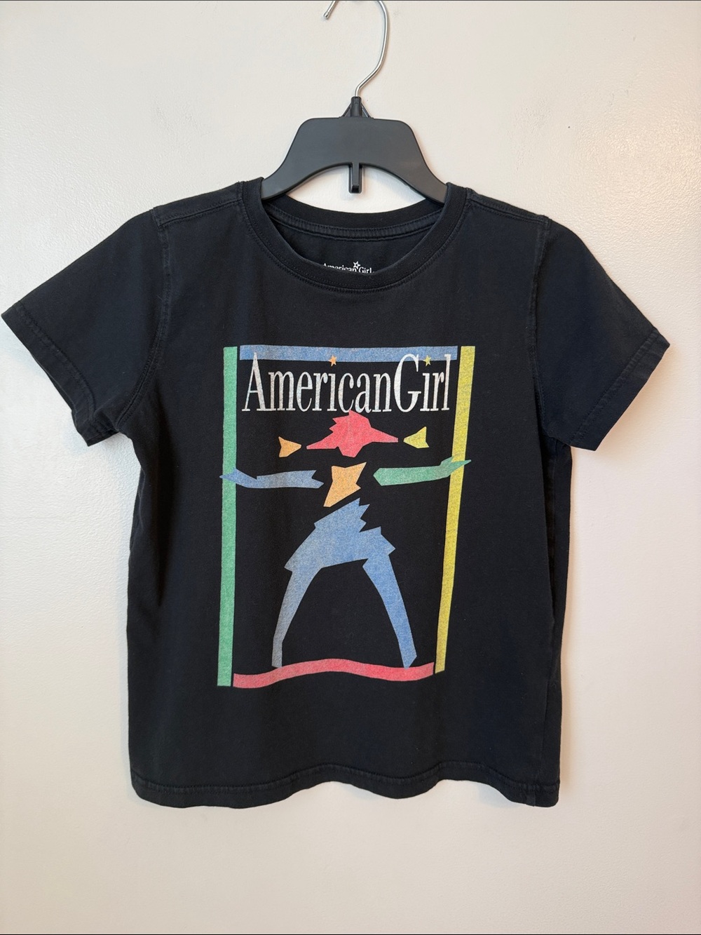AMERICAN GIRL Black T-Shirt Size Medium 10-12